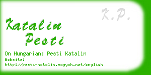 katalin pesti business card